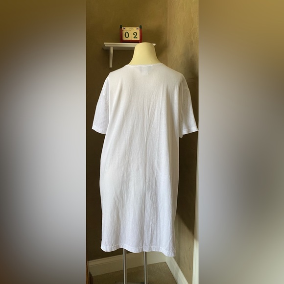 Jordan Taylor White cover up button front house dress women’s size 1X Vintage - Picture 4 of 12
